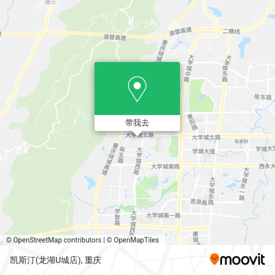 凯斯汀(龙湖U城店)地图