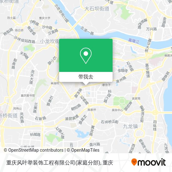 重庆风叶举装饰工程有限公司(家庭分部)地图