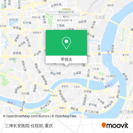三博长安医院-住院部地图