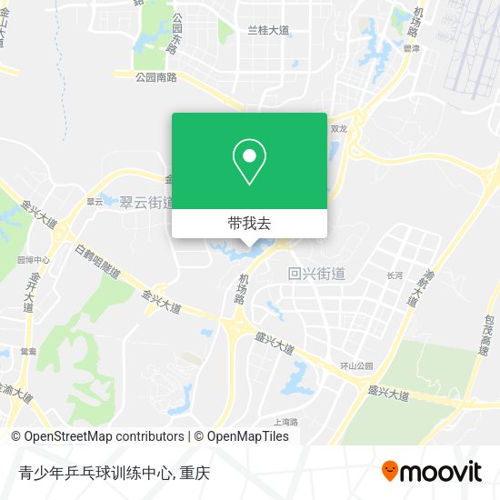 青少年乒乓球训练中心地图