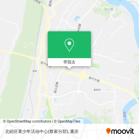 北碚区青少年活动中心(蔡家分部)地图