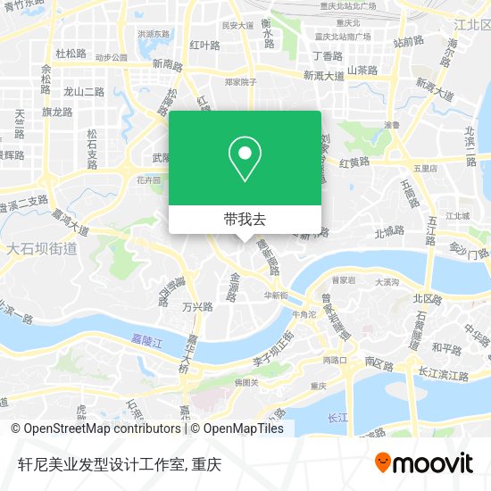 轩尼美业发型设计工作室地图