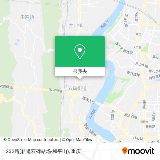 232路(轨道双碑站场-和平山)地图