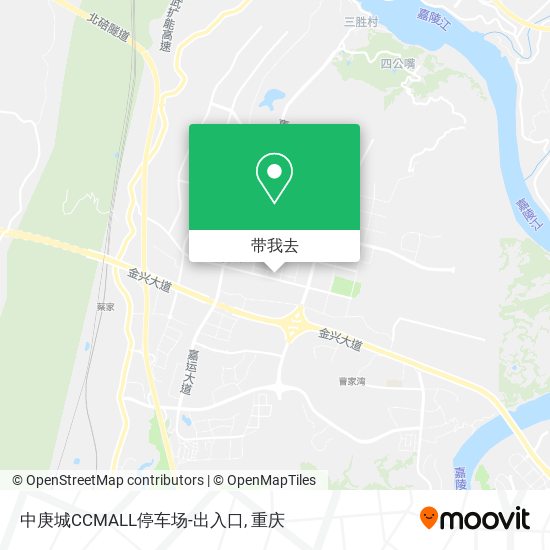 中庚城CCMALL停车场-出入口地图