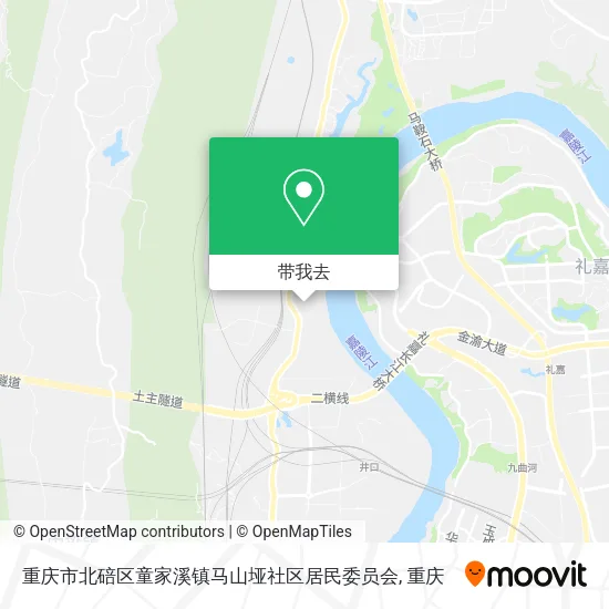 重庆市北碚区童家溪镇马山垭社区居民委员会地图