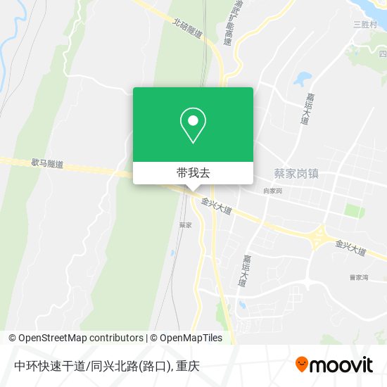 中环快速干道/同兴北路(路口)地图