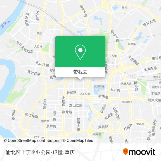 渝北区上丁企业公园-17幢地图