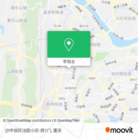 沙坪坝区法院小区-西1门地图