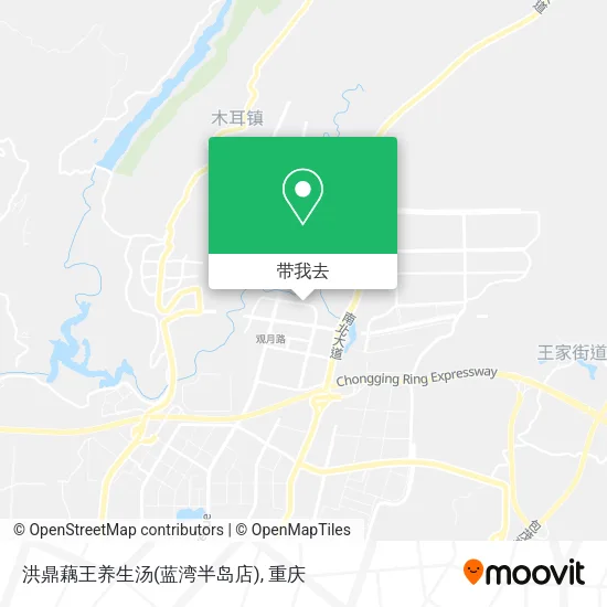 洪鼎藕王养生汤(蓝湾半岛店)地图