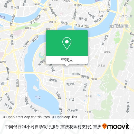 中国银行24小时自助银行服务(重庆花园村支行)地图