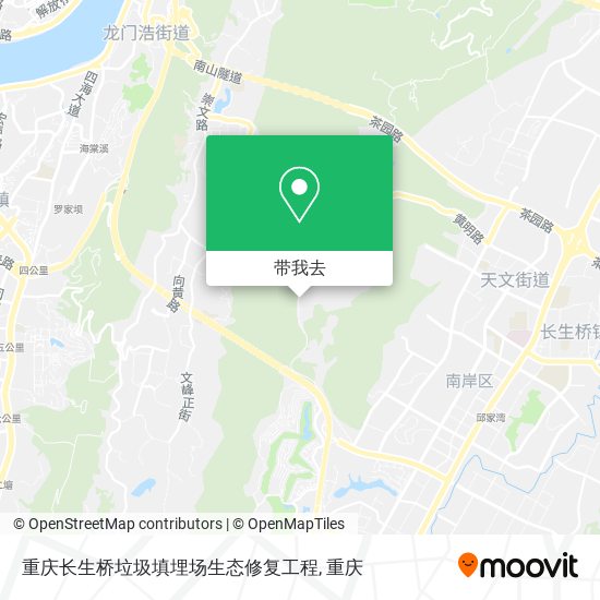 重庆长生桥垃圾填埋场生态修复工程地图