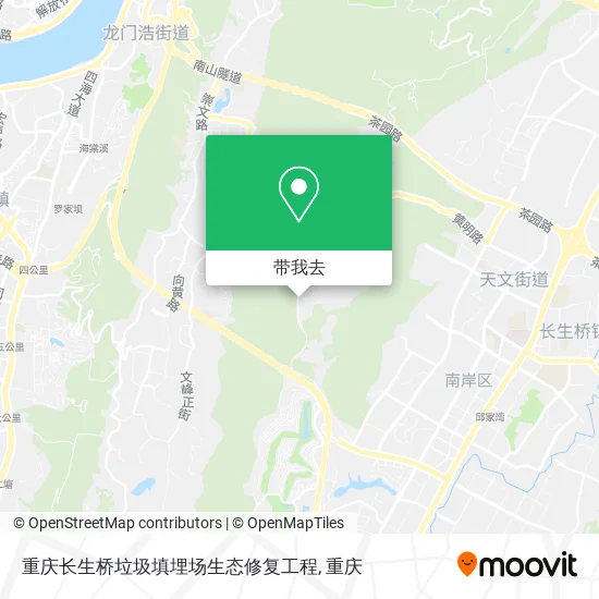 重庆长生桥垃圾填埋场生态修复工程地图