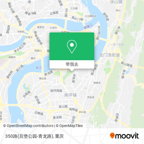 350路(后堡公园-青龙路)地图