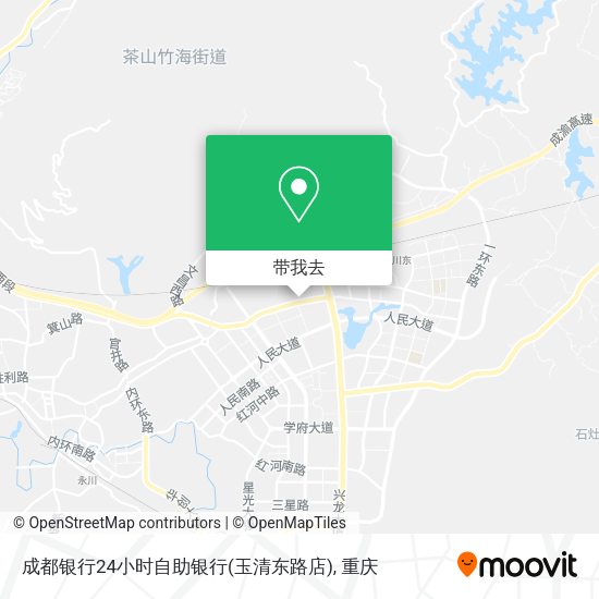 成都银行24小时自助银行(玉清东路店)地图