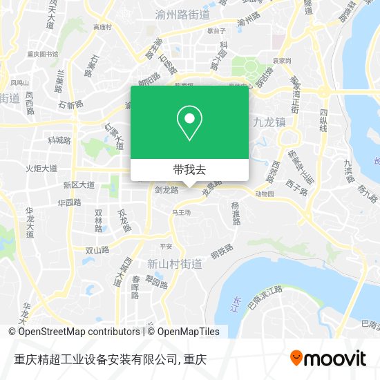 重庆精超工业设备安装有限公司地图