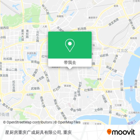 星厨房重庆广成厨具有限公司地图