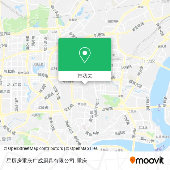 星厨房重庆广成厨具有限公司地图