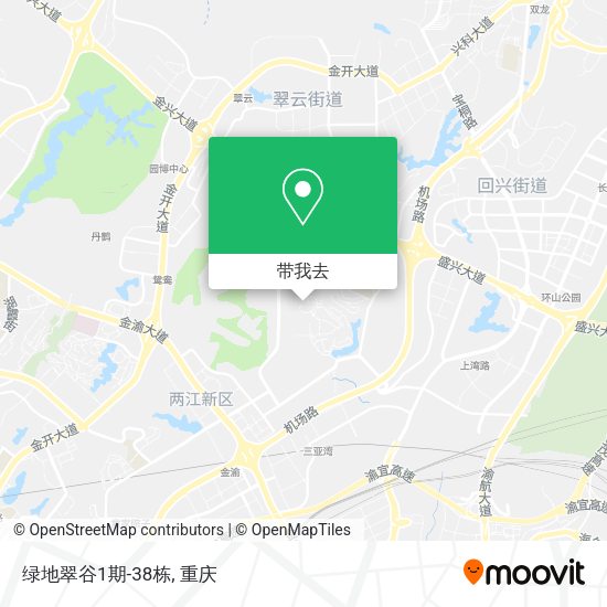 绿地翠谷1期-38栋地图