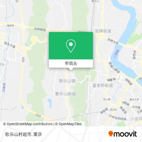 歌乐山村超市地图