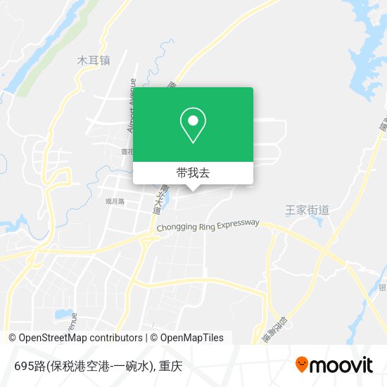 695路(保税港空港-一碗水)地图