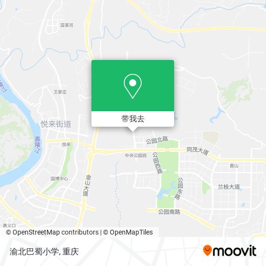渝北巴蜀小学地图