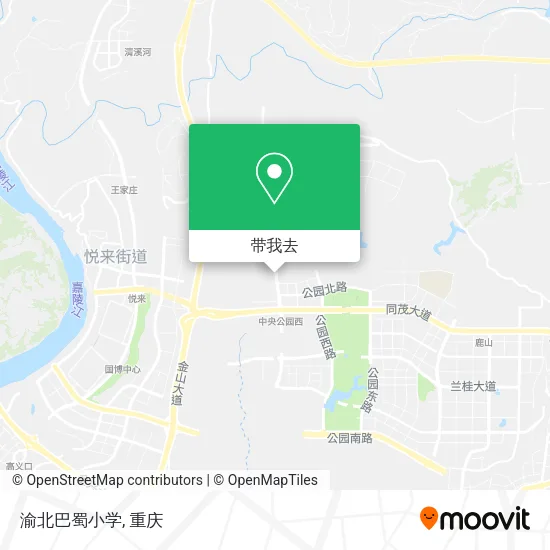 渝北巴蜀小学地图