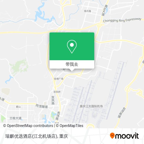 瑞麒优选酒店(江北机场店)地图