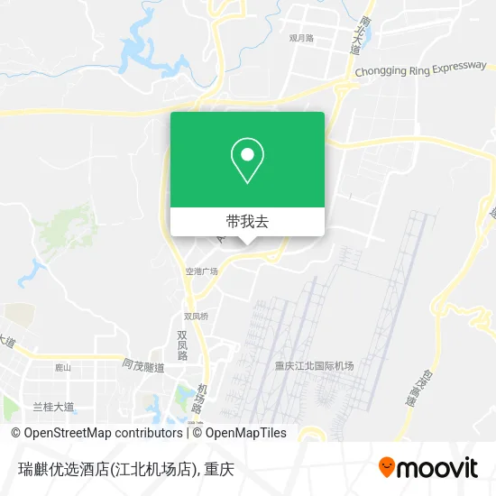 瑞麒优选酒店(江北机场店)地图