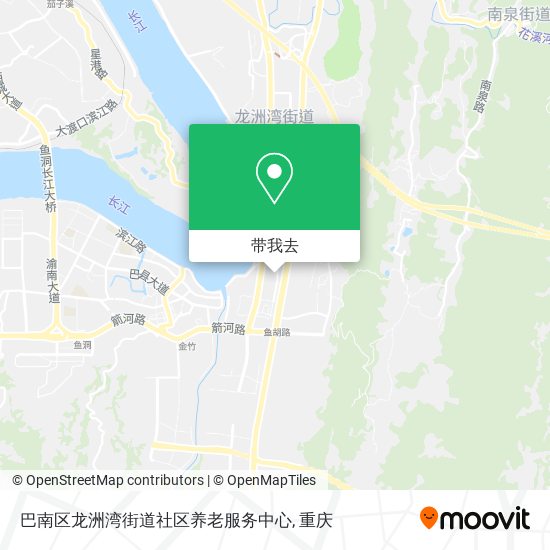 巴南区龙洲湾街道社区养老服务中心地图