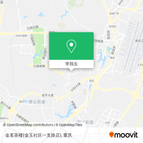 金茗茶楼(金玉社区一支路店)地图