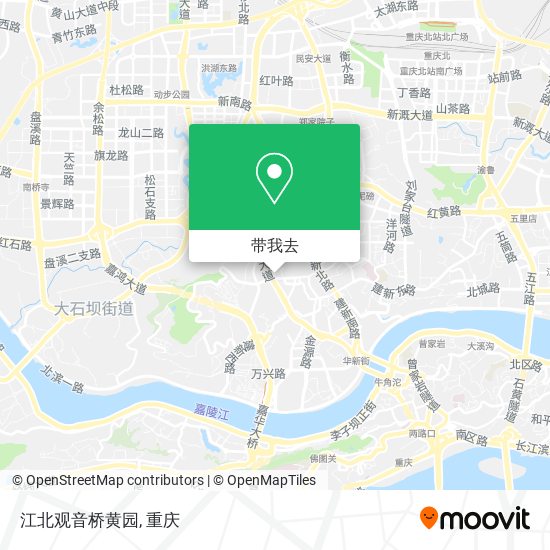 江北观音桥黄园地图