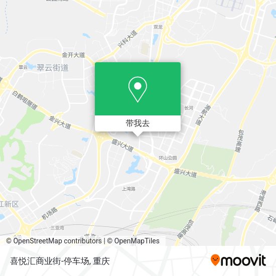 喜悦汇商业街-停车场地图