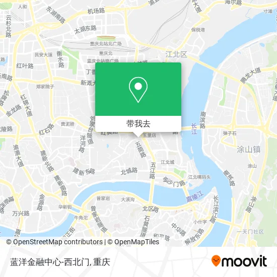 蓝洋金融中心-西北门地图