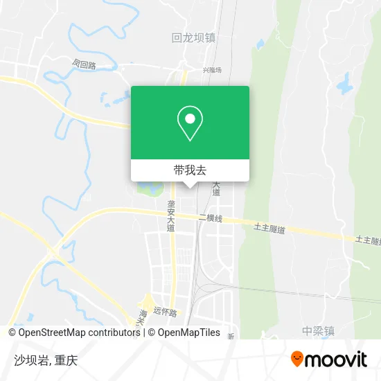 沙坝岩地图