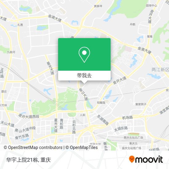 华宇上院21栋地图
