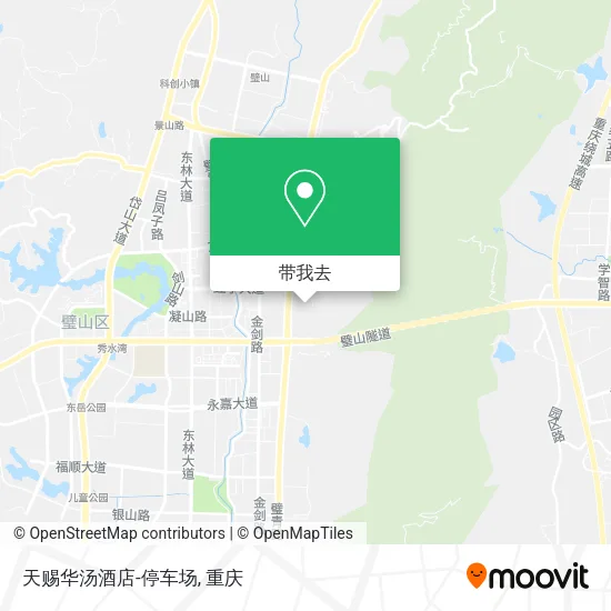 天赐华汤酒店-停车场地图