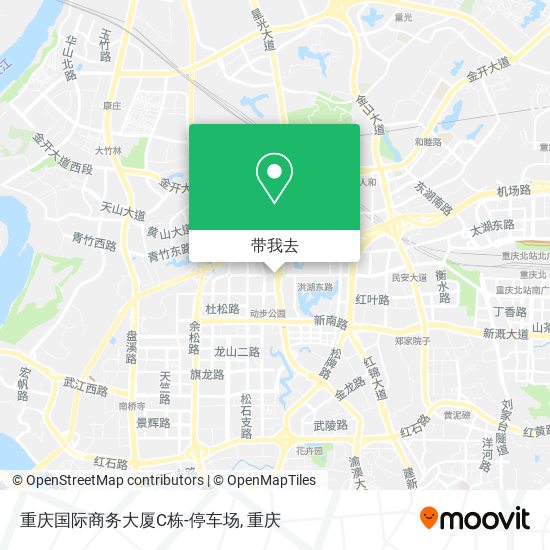 重庆国际商务大厦C栋-停车场地图