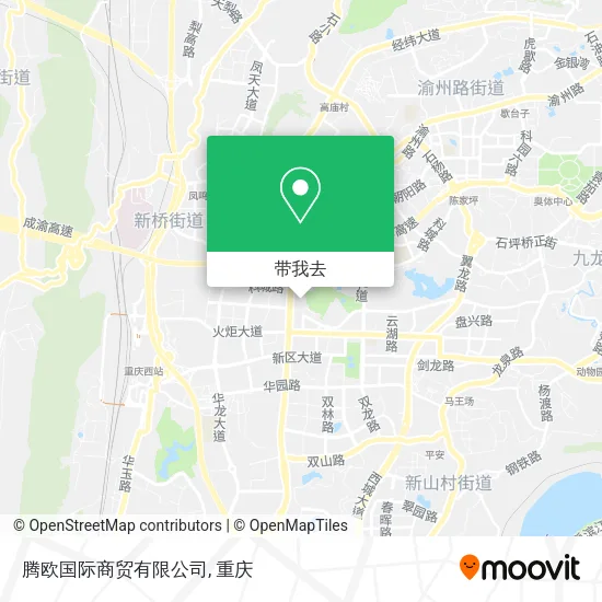 腾欧国际商贸有限公司地图