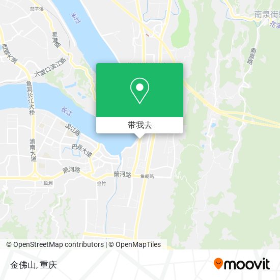 金佛山地图