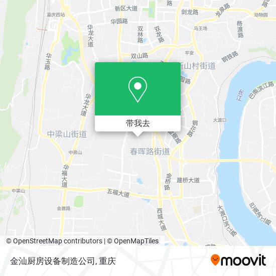 金汕厨房设备制造公司地图