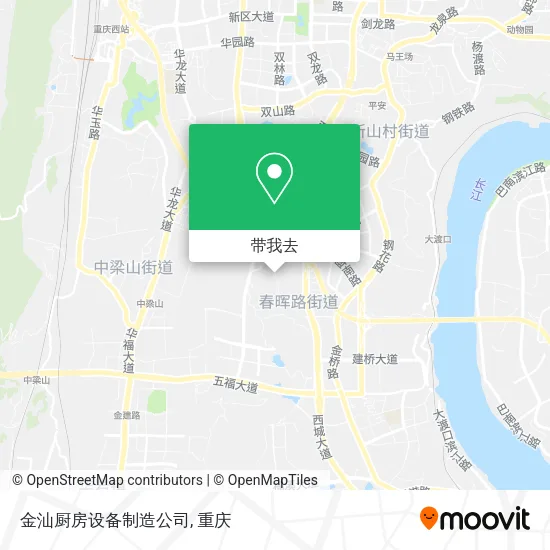 金汕厨房设备制造公司地图
