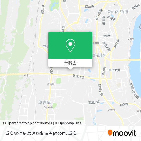 重庆铭仁厨房设备制造有限公司地图
