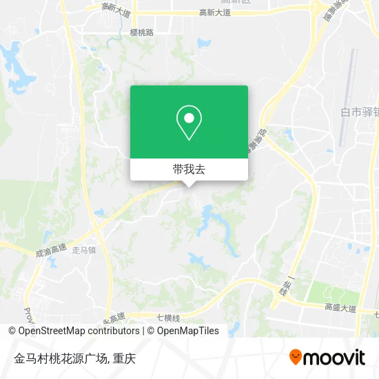 金马村桃花源广场地图