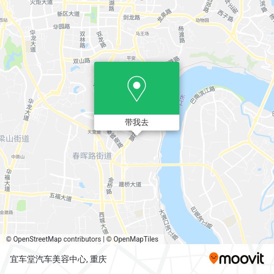 宜车堂汽车美容中心地图