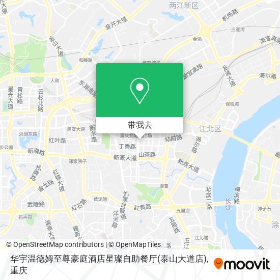 华宇温德姆至尊豪庭酒店星璨自助餐厅(泰山大道店)地图