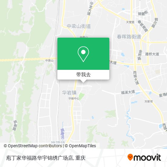 庖丁家华福路华宇锦绣广场店地图