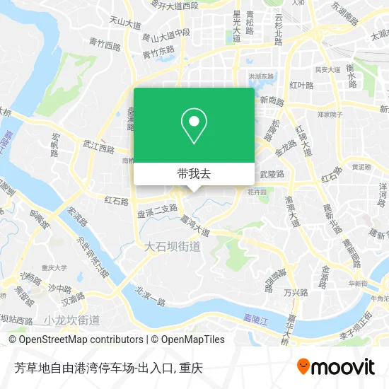 芳草地自由港湾停车场-出入口地图