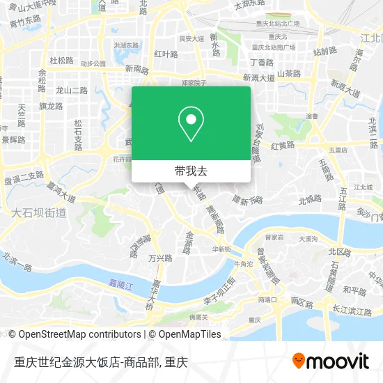 重庆世纪金源大饭店-商品部地图