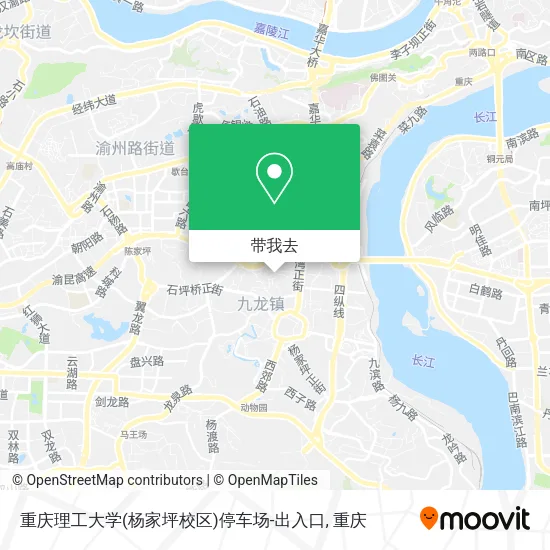 重庆理工大学(杨家坪校区)停车场-出入口地图