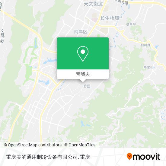 重庆美的通用制冷设备有限公司地图